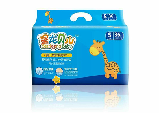 星龍貝兒嬰兒紙尿片S36片
