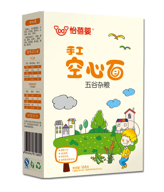 怡蓓嬰五谷雜糧手工空心面