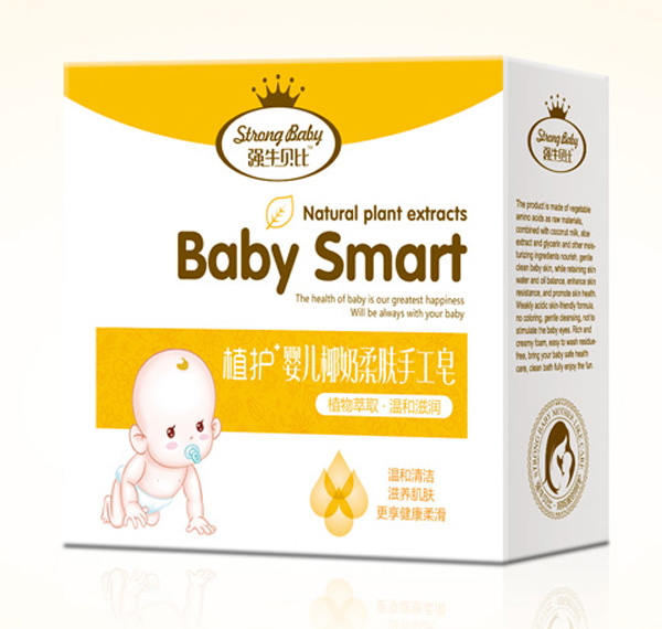 強生貝比嬰兒椰奶柔膚手工皂