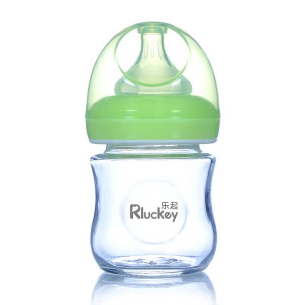 樂起玻璃奶瓶綠色
