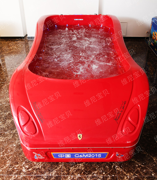 維尼寶貝紅色小汽車(chē)浴缸