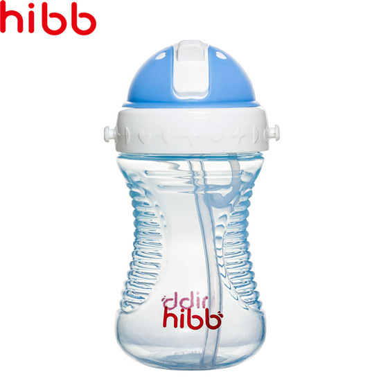 浩一貝貝學(xué)飲吸管水杯藍(lán)色