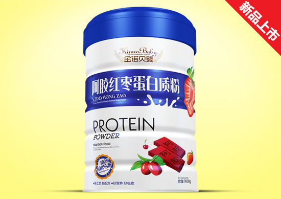 金諾貝嬰阿膠紅棗新蛋白質粉鐵聽