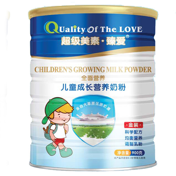 超級(jí)美素臻愛(ài)兒童成長(zhǎng)高鈣900克聽(tīng)裝