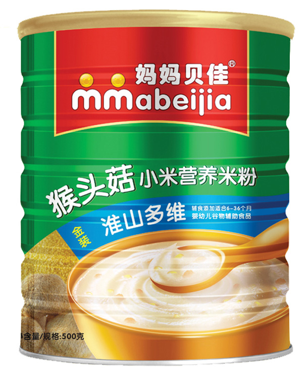 媽媽貝佳淮山多維500克猴頭菇小米米粉聽裝