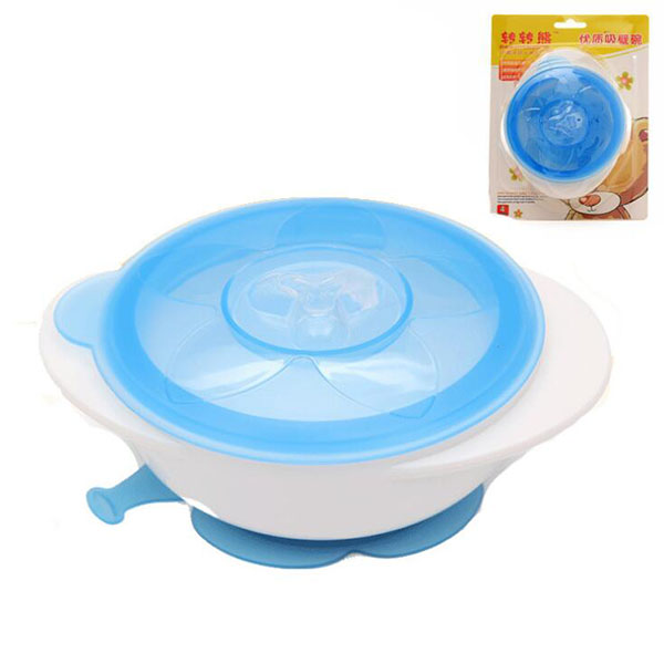 轉(zhuǎn)轉(zhuǎn)熊嬰兒防滑雙耳吸壁碗