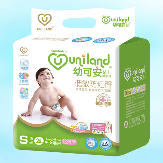 幼可安超薄嬰兒紙尿片S碼26入