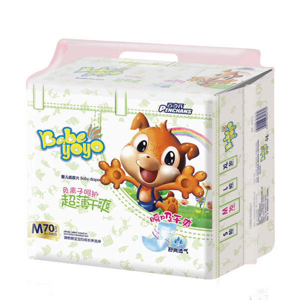 百奇氏超薄干爽尿片M70