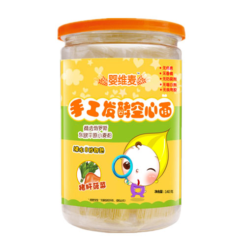 嬰維麥手工發(fā)酵空心面豬肝菠菜