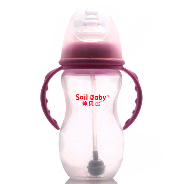 帥貝比奶瓶300ML超炫-紫紅