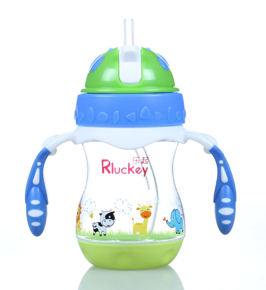 樂(lè)起PP帶吸管水壺180ml