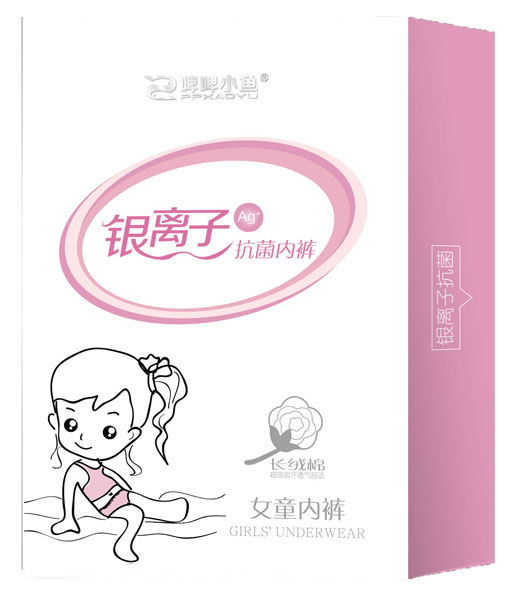 啤啤小魚銀離子女童抗菌內(nèi)褲
