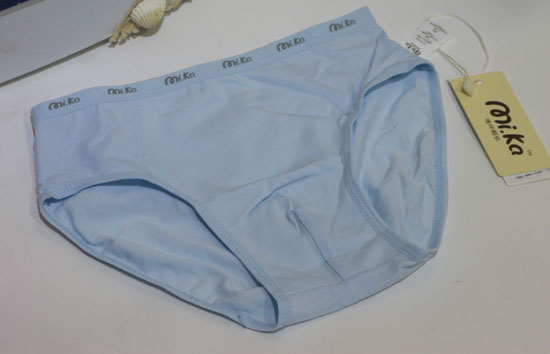 啤啤小魚銀離子男童抗菌內(nèi)褲藍色