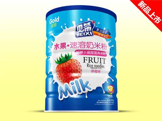 貝希水果速溶奶米粉鐵聽-胡蘿卜蔬菜