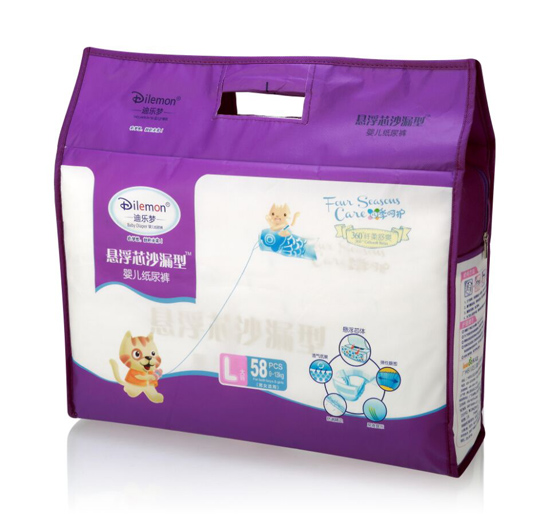 迪樂(lè)夢(mèng)懸浮芯大環(huán)腰紙尿褲L碼58片