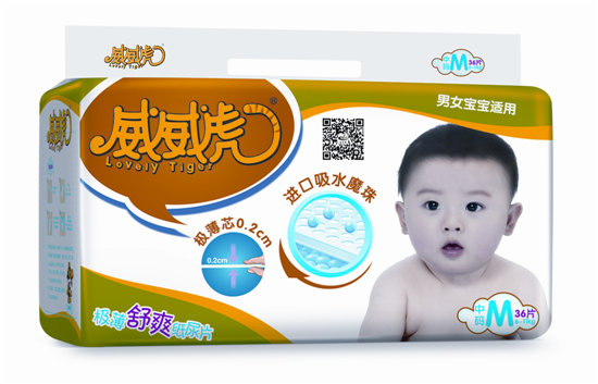 威威虎極薄舒爽紙尿片M碼36片