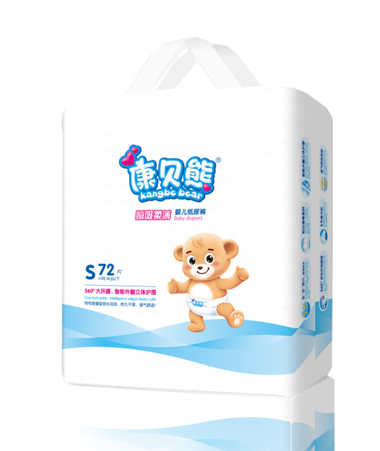 康貝熊瞬吸柔薄紙尿褲S碼72片