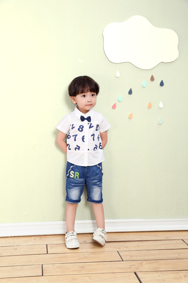 小狗巴納白色襯衫T恤