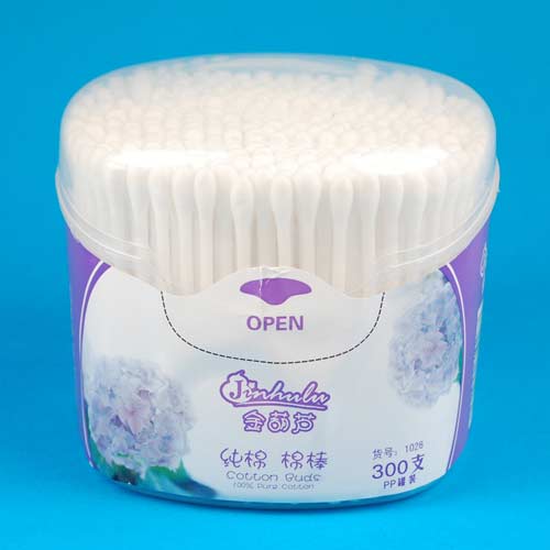 金葫蘆塑料棒棉簽300支PP開(kāi)口罐