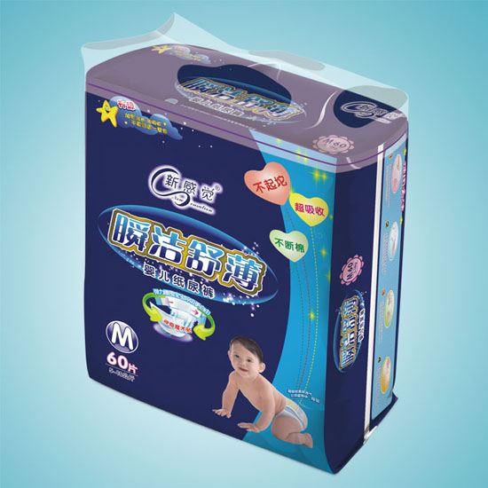 新感覺瞬潔舒薄嬰兒紙尿褲M碼60片