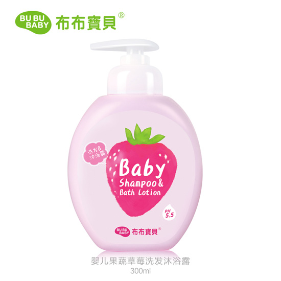 布布寶貝嬰兒草莓發(fā)沐浴露300ML