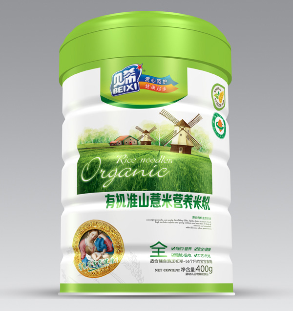 貝希淮山薏米有機(jī)米粉-聽