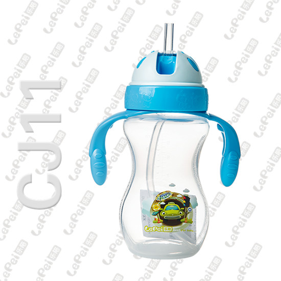 樂陪吸管水壺淡藍