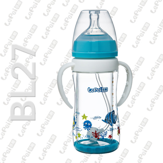 樂(lè)陪玻璃奶瓶天藍(lán)