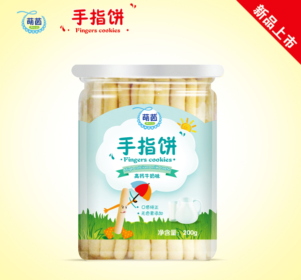 萌茵手指餅干高鈣牛奶味