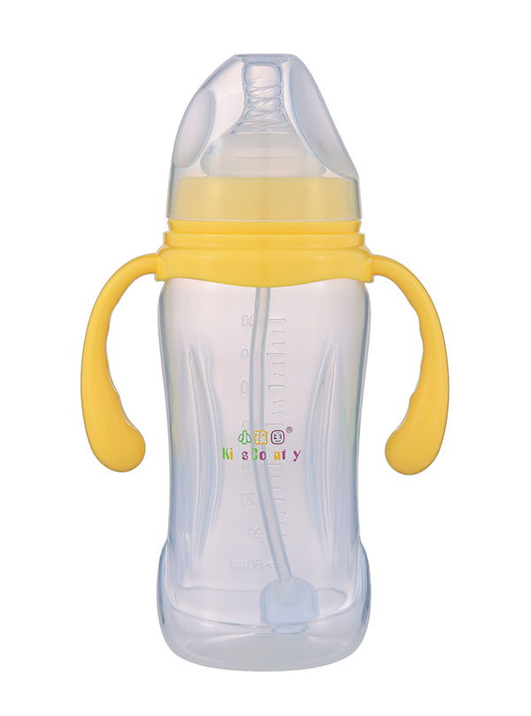 小孩國寬口自動(dòng)柳葉形PP奶瓶280ML