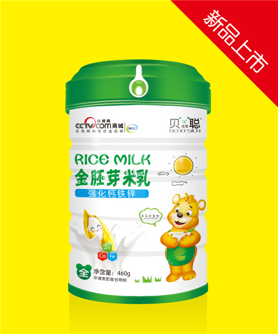 貝諾四聰金胚芽米乳強化鈣鐵鋅配方罐裝