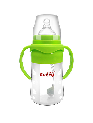 小太陽硅膠防脹氣全自動奶瓶220ML