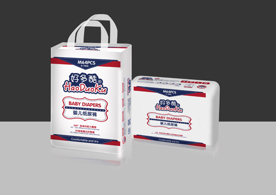好多酷360度貼身環(huán)抱大腰圍嬰兒紙尿褲M碼64片