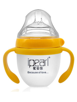 愛(ài)貝爾寬口仿母乳硅膠奶瓶150ml