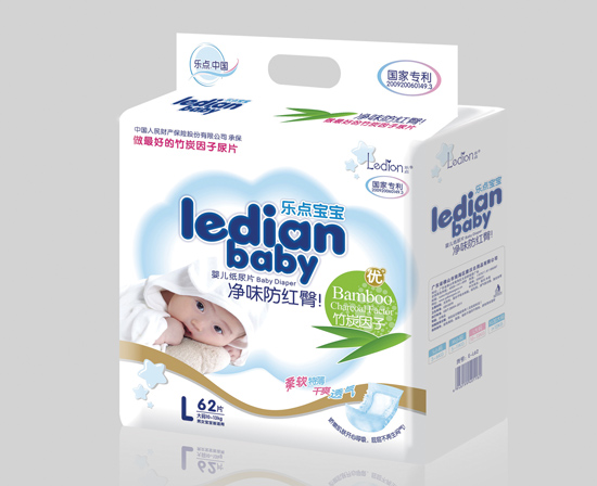 樂(lè)點(diǎn)寶寶凈味防紅臀尿片L62片