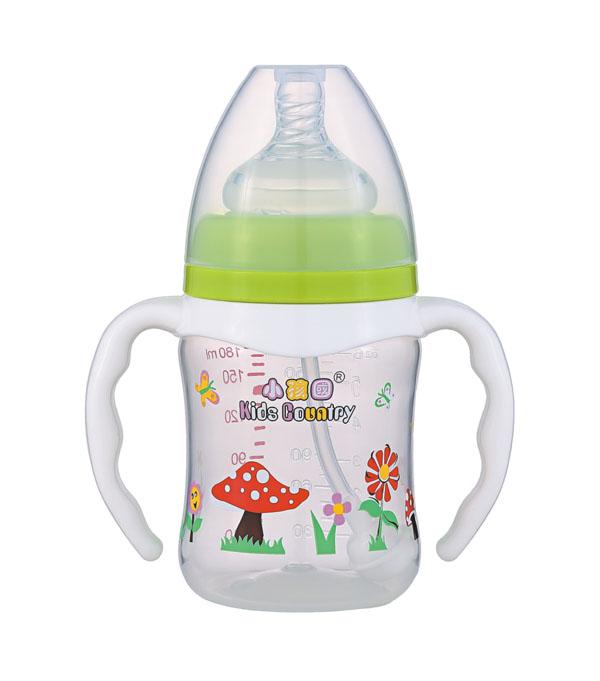 小孩國(guó)寬口直身自動(dòng)PP奶瓶180ML