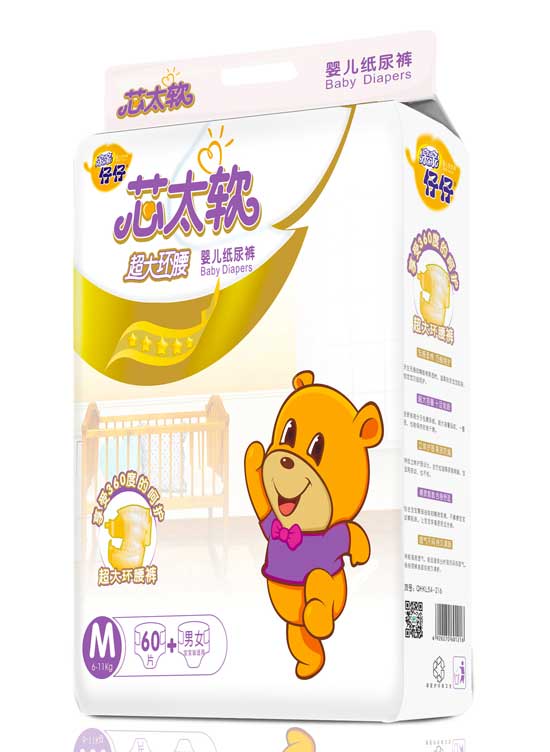 親親仔仔芯太軟環(huán)腰紙尿褲M(mǎn)碼60片