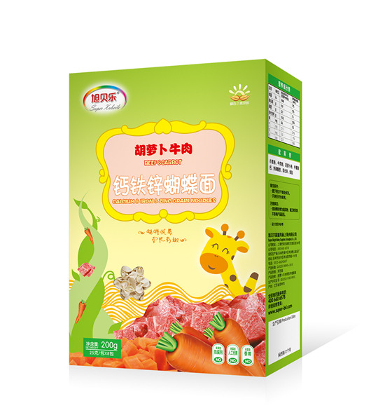 旭貝樂(lè)蝴蝶面(胡蘿卜牛肉)