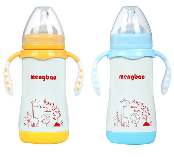 盟寶新款保溫奶瓶