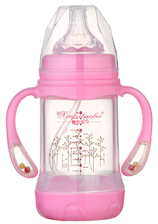 馨菲寶貝奶瓶響鈴手柄紅色