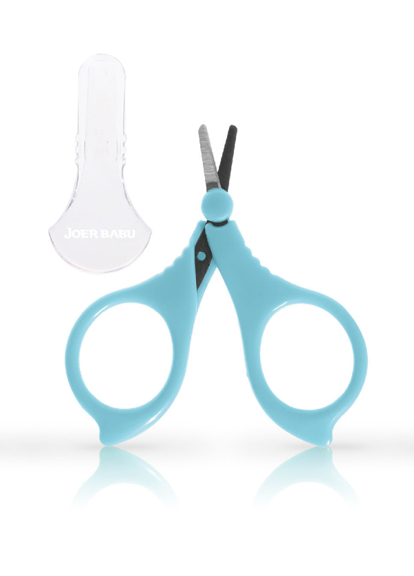 小袋鼠巴布嬰幼兒安全剪刀藍色
