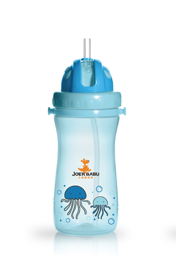 小袋鼠巴布寶寶運動水壺450ml藍色