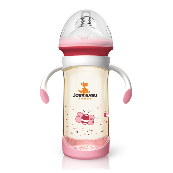 小袋鼠巴布PPSU奶瓶BP-802粉色
