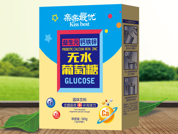 親親最優(yōu)益生元鈣鐵鋅無(wú)水葡萄糖-盒裝
