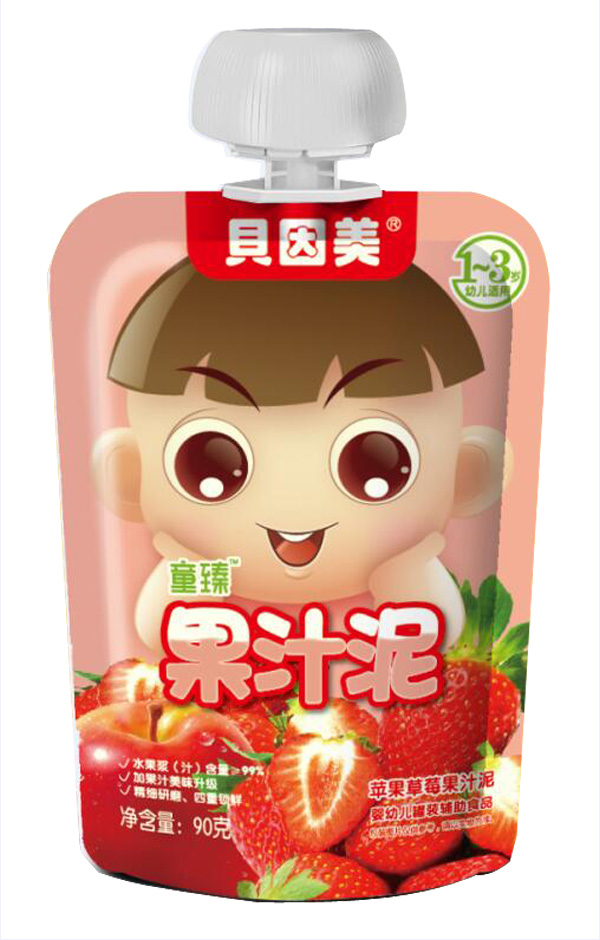 貝因美童臻蘋果草莓果汁泥.jpg 貝因美童臻蘋果草莓果汁泥.jpg