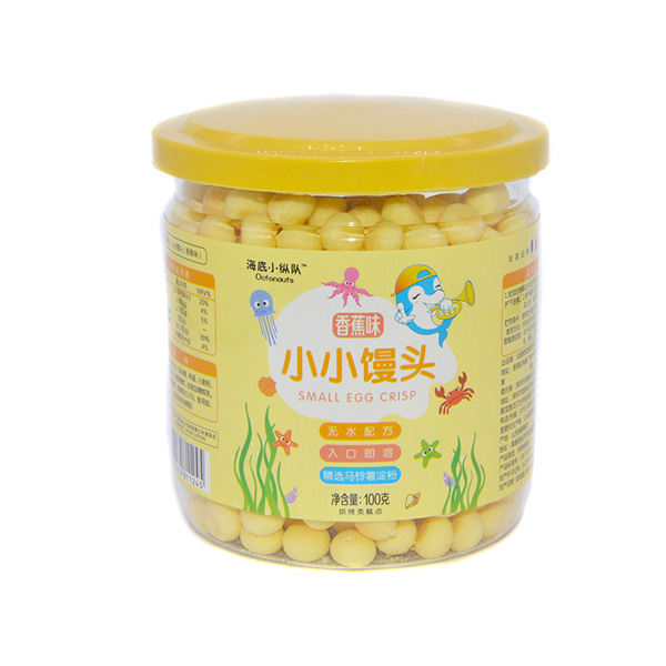 海底小縱隊小小饅頭香蕉味包裝升級100g
