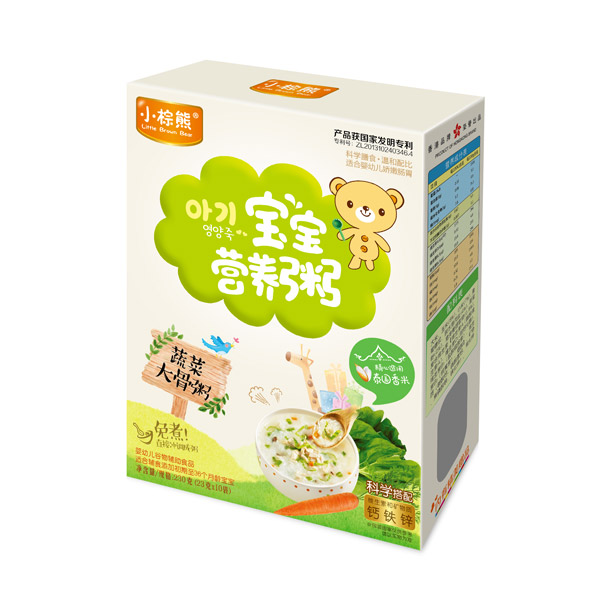 小棕熊寶寶營養(yǎng)粥蔬菜大骨粥