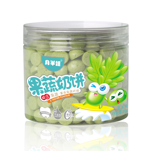 月半娃菠菜味果蔬奶餅