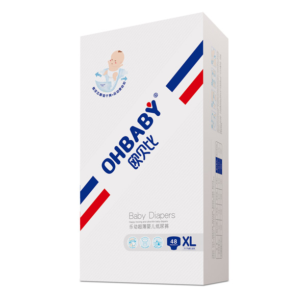 歐貝比樂(lè)動(dòng)超薄嬰兒紙尿褲XL48