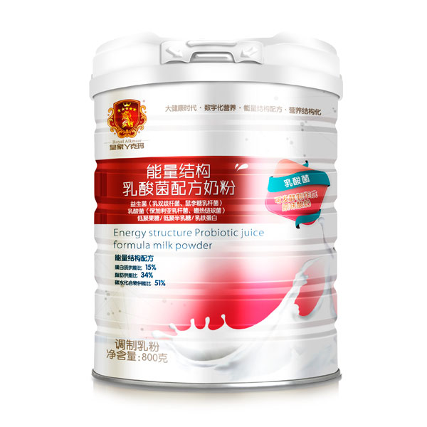 皇家丫克瑪能量結(jié)構(gòu)乳酸菌配方奶粉800克